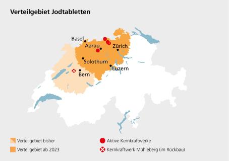 Verteilgebiet Jodtabletten